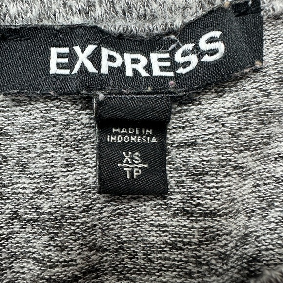 Express Charcoal Knit Top XS - Picture 2 of 3